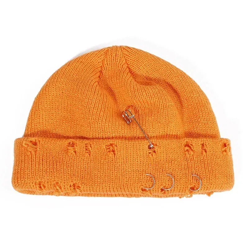 Winter Skullcap With Metal Hoops