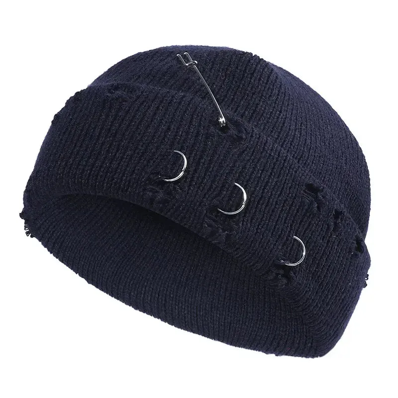 Winter Skullcap With Metal Hoops