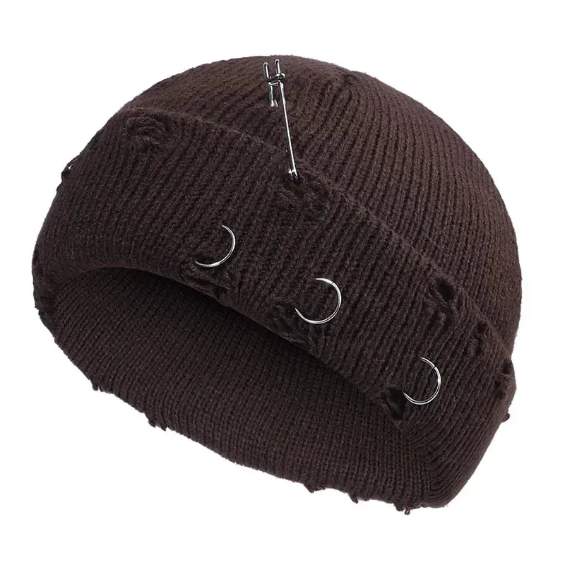 Winter Skullcap With Metal Hoops
