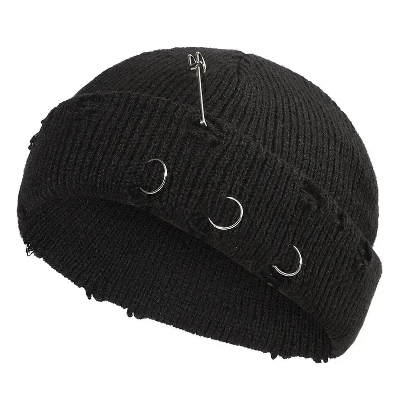 Winter Skullcap With Metal Hoops