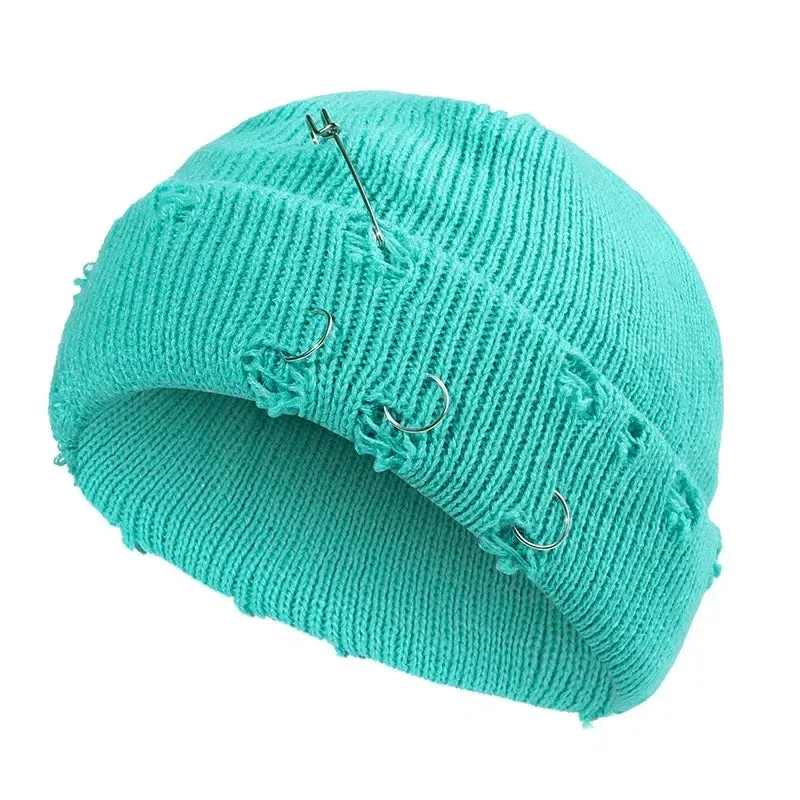 Winter Skullcap With Metal Hoops