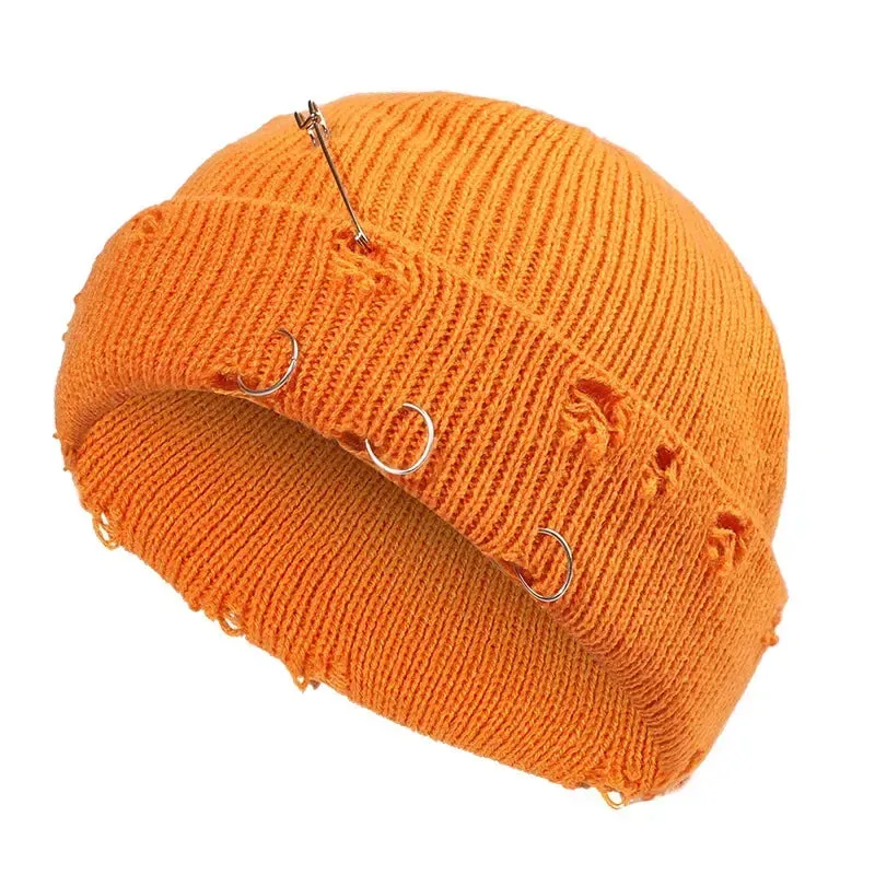 Winter Skullcap With Metal Hoops