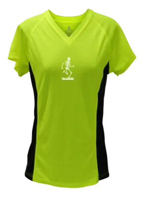 Women's Reflective Short Sleeve Shirt - Skeleton