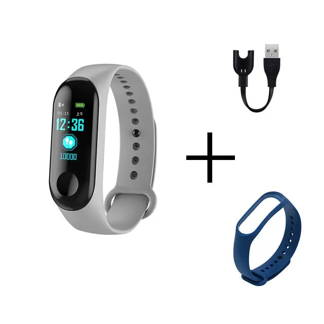 Wristwatch Fitness M3 Color Screen Smart Sport Bracelet Activity Running Tracker Heart Rate For Children Men Women Watch Hours