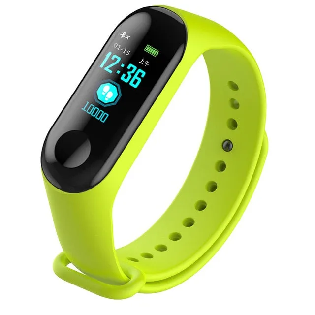 Wristwatch Fitness M3 Color Screen Smart Sport Bracelet Activity Running Tracker Heart Rate For Children Men Women Watch Hours