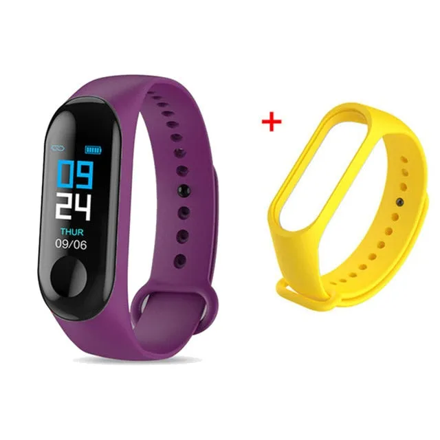 Wristwatch Fitness M3 Color Screen Smart Sport Bracelet Activity Running Tracker Heart Rate For Children Men Women Watch Hours