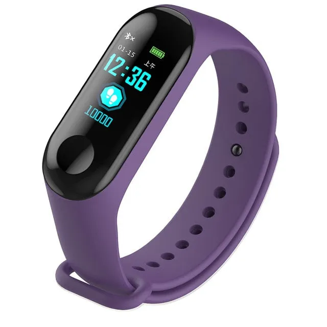 Wristwatch Fitness M3 Color Screen Smart Sport Bracelet Activity Running Tracker Heart Rate For Children Men Women Watch Hours