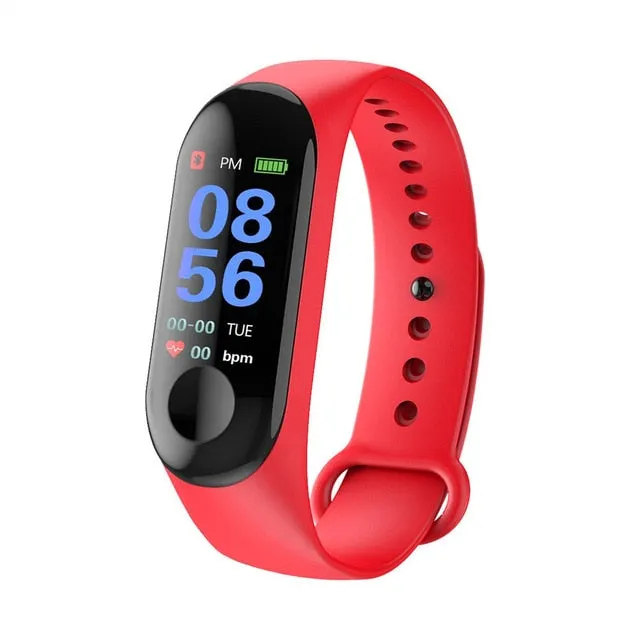 Wristwatch Fitness M3 Color Screen Smart Sport Bracelet Activity Running Tracker Heart Rate For Children Men Women Watch Hours