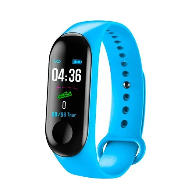 Wristwatch Fitness M3 Color Screen Smart Sport Bracelet Activity Running Tracker Heart Rate For Children Men Women Watch Hours