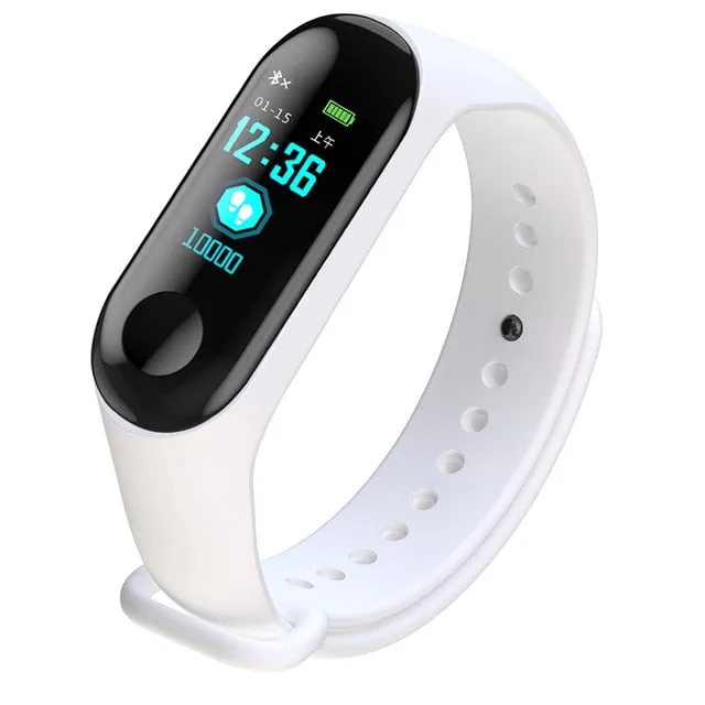 Wristwatch Fitness M3 Color Screen Smart Sport Bracelet Activity Running Tracker Heart Rate For Children Men Women Watch Hours