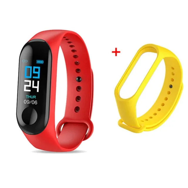 Wristwatch Fitness M3 Color Screen Smart Sport Bracelet Activity Running Tracker Heart Rate For Children Men Women Watch Hours