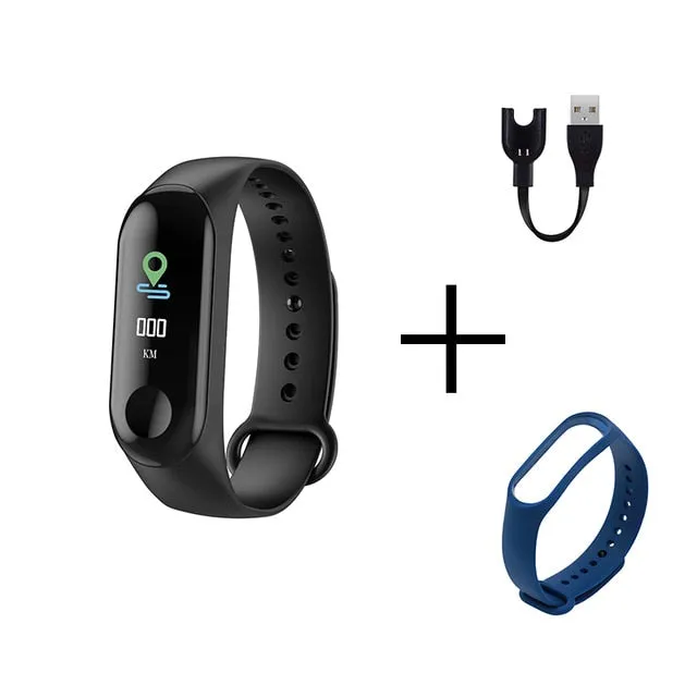 Wristwatch Fitness M3 Color Screen Smart Sport Bracelet Activity Running Tracker Heart Rate For Children Men Women Watch Hours