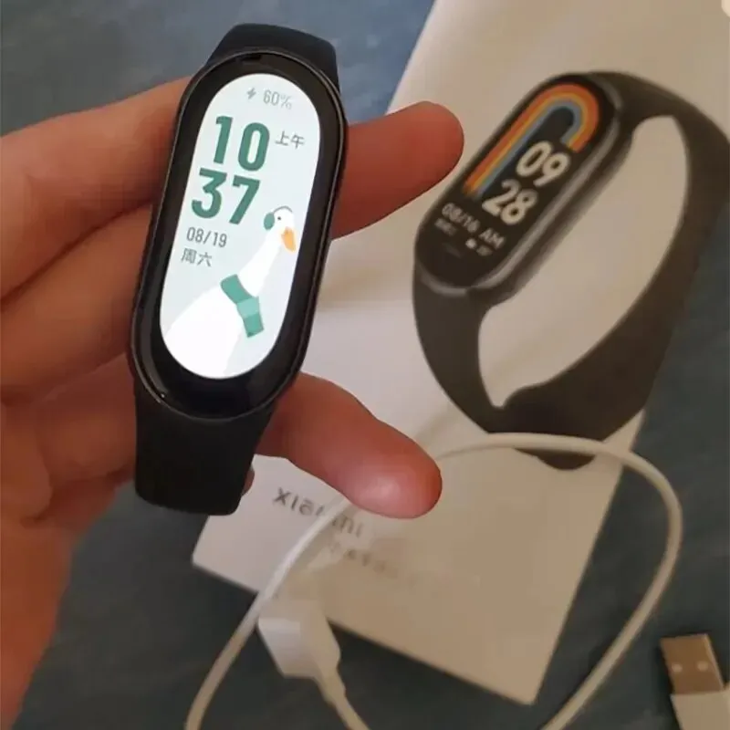 Xiaomi Mi Band 8 Global Version Smart Bracelet Blood Oxygen Heart Rate Monitor 1.62 AMOLED Screen Fitness Traker Smart Miband8