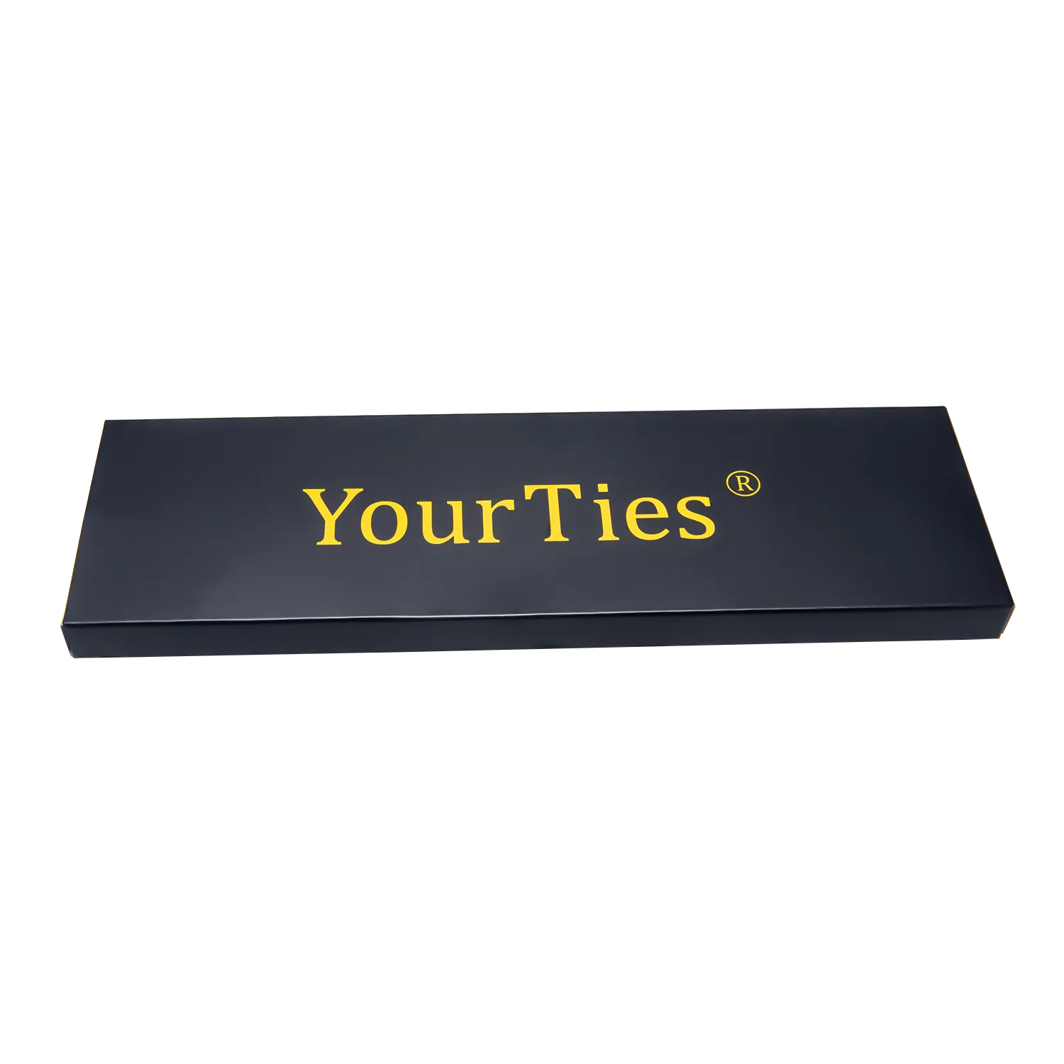 YourTies Black Tie Blue Polka Dots White Stripes Silk Necktie Business