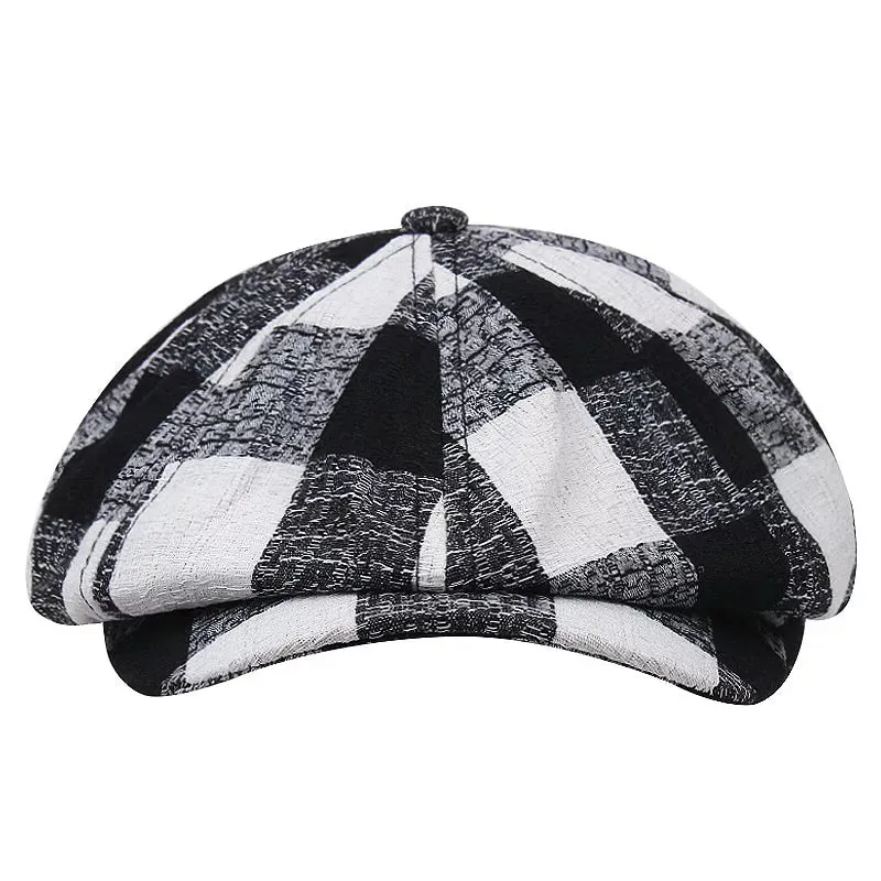 Zweig Tartan Cotton Newsboy Cap